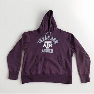 Texas A & M Hoodie Mens XL Maroon Pullover Hand Pockets Aggies College Football